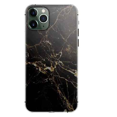Black & Gold | Coque marbre Noir iPhone X | Silicone, Tpu, Antichocs | iPhone XS | Plexiglass MaCoquePerso