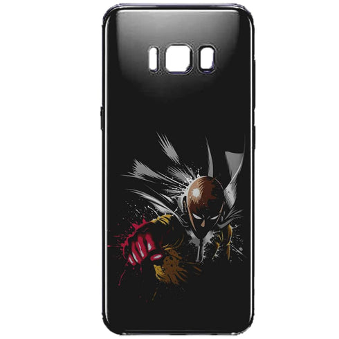 Manga | Coque Samsung s8 integrale One Punch Man | Silicone Noir, Verre Trempé , Tpu, Antichocs | Housse protection Souple | S8 Plus MaCoquePerso
