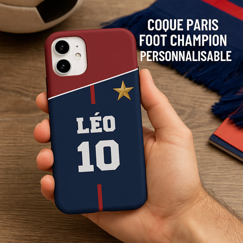 Coque Paris st germain personnalisable