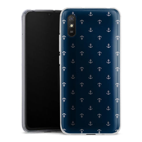 Coque pour Xiaomi Redmi 9 Ancre Blue Marine