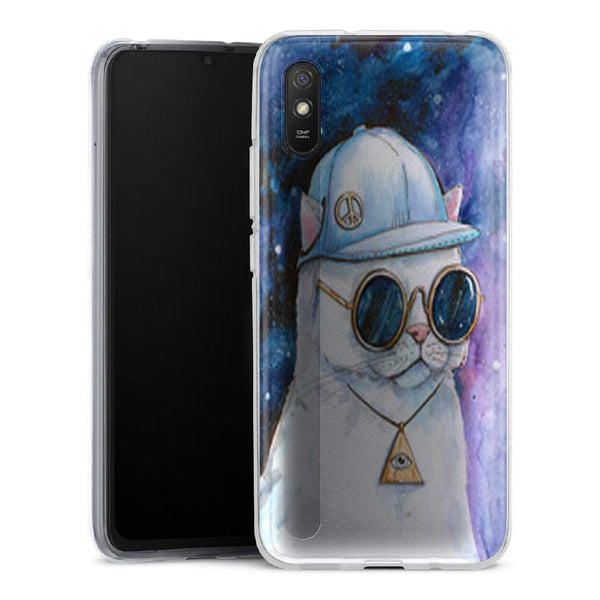Coque Xiaomi Redmi 9 Chat Hipster - XIAOMI REDMI 9A