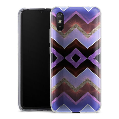 Coque pour Xiaomi Redmi 9 Milka Chevrons - XIAOMI REDMI 9A