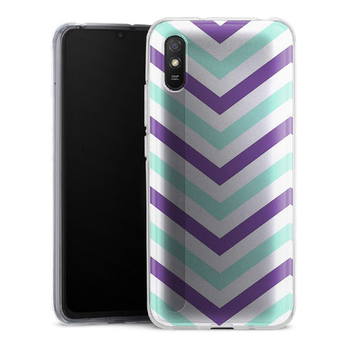 Coque pour Xiaomi Redmi 9 Chevrons Azteque Violet - XIAOMI REDMI 9A
