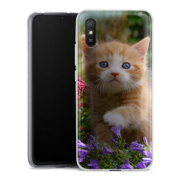 Coque Xiaomi Redmi 9 Flowery Garden Lovely and enchanting cat - XIAOMI REDMI 9A