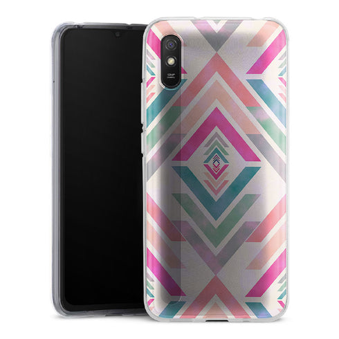 Coque pour Xiaomi Redmi 9 Fancy Diams azteque Rose - XIAOMI REDMI 9