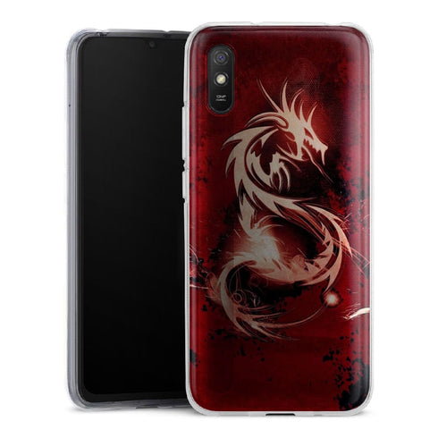 Coque pour Xiaomi Redmi 9 Dragon Rouge - XIAOMI REDMI 9