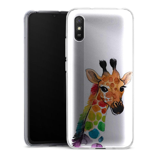 Coque Xiaomi Redmi 9 Girafe Mulicouleurs - XIAOMI REDMI 9A