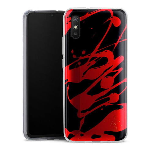 Coque pour Xiaomi Redmi 9 Paint Slpash Rouge