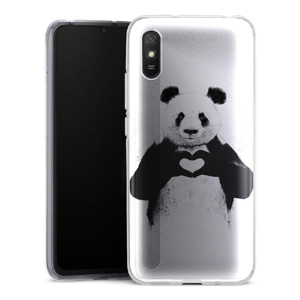 Coque Xiaomi Redmi 9 Panda Love - XIAOMI REDMI 9A