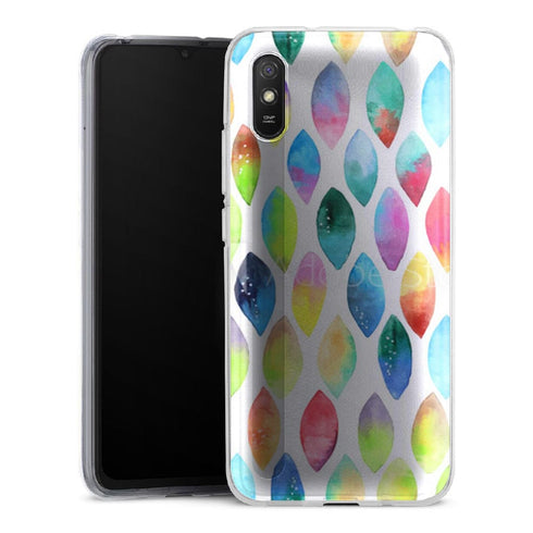 Coque Redmi 9 Plumes Watercolors pour Samsung galaxy