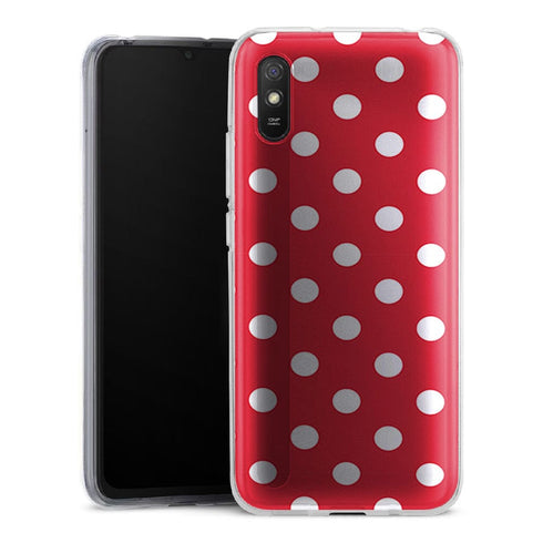 Coque pour Xiaomi Redmi 9 Rouge à Pois - XIAOMI REDMI 9A