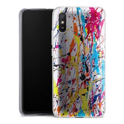 Coque pour Xiaomi Redmi 9 Splash Paint Arc en ciel - XIAOMI REDMI 9A