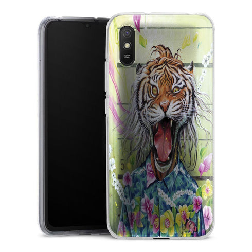 Coque Xiaomi Redmi 9 Tiger Flowers - XIAOMI REDMI 9A