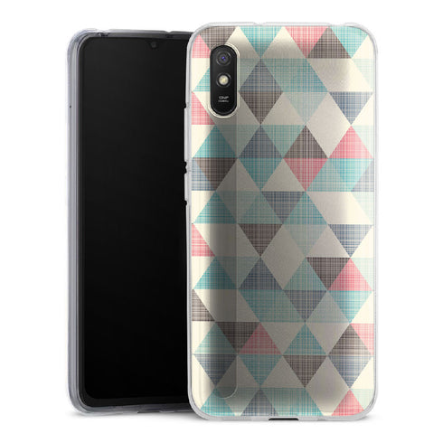 Coque pour Xiaomi Redmi 9 Triangles Vintage - XIAOMI REDMI 9