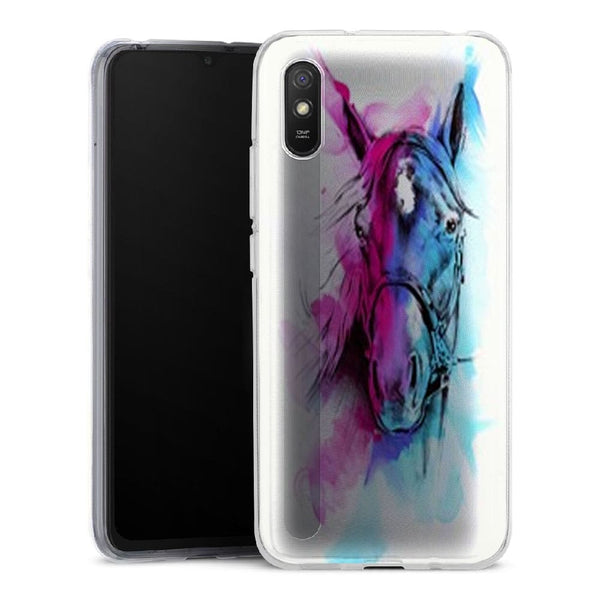 Coque Xiaomi Redmi 9 Watercolor Horse - XIAOMI REDMI 9A