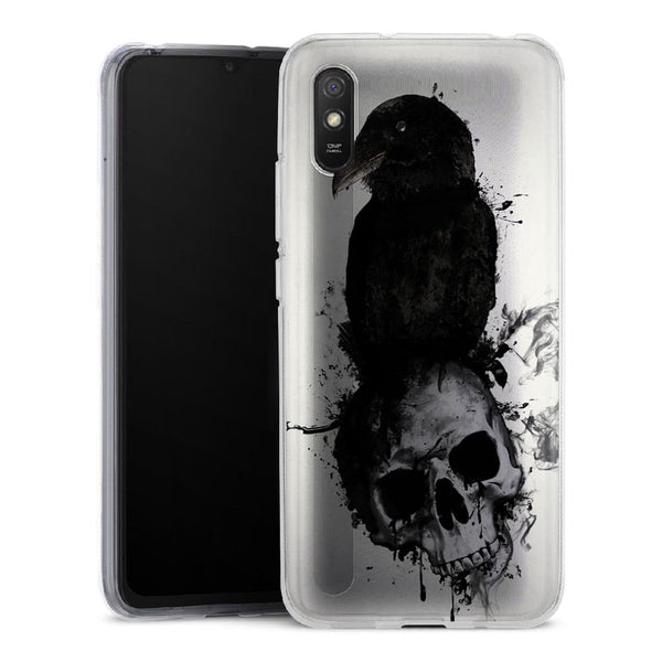 Coque Xiaomi Redmi 9 Raven and Skull - XIAOMI REDMI 9A