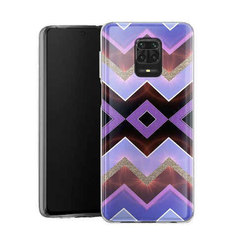 Coque pour Xiaomi Note 9 Milka Chevrons | Housse Silicone, Etui Antichoc / Motif Pourpre - XIAOMI REDMI NOTE 9 PRO