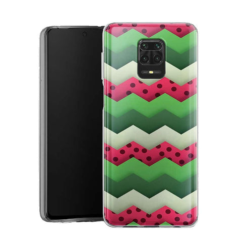 Coque pour Xiaomi Note 9 Pasteque Summer Chevrons | Housse Silicone, Etui Antichoc / Motif Fruits - XIAOMI REDMI NOTE 9 PRO
