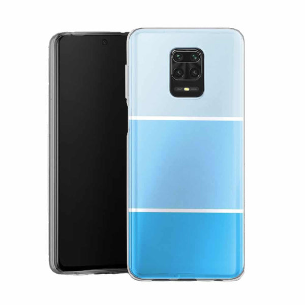 Coque Xiaomi Note 9 Pastel Bleu abstrait | Housse Silicone, Etui Antichoc / Minimaliste