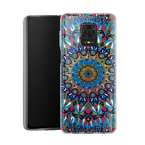 Coque pour Xiaomi Note 9 Mandala Multicolors creator