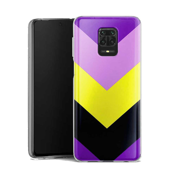 Coque pour Xiaomi Note 9 Weed Rain | Housse Silicone, Etui Antichoc / Geometrie