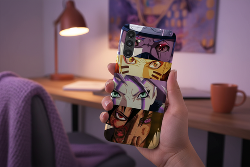 Regards intenses Naruto imprimés sur une coque renforcée samsung a13 5g, collection manga