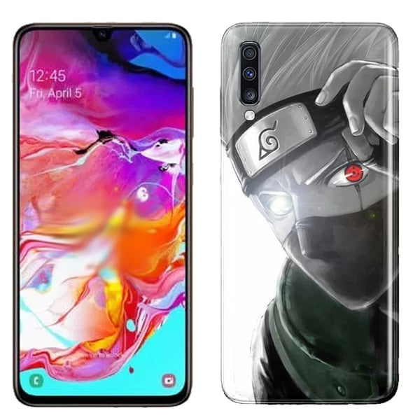 Kakashi Eye, Coque Samsung Galaxy A70 en Silicone, Motif Manga