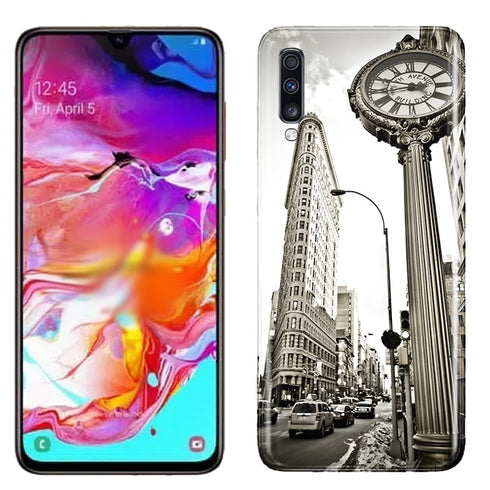 Flat iRon Building, Coque A70 Samsung Galaxy, Motif New York