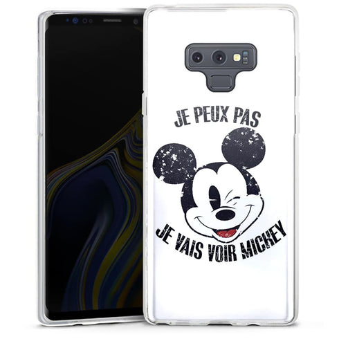 Coque Samsung Galaxy Note 9 je peux pas je vais voir Mickey Disney