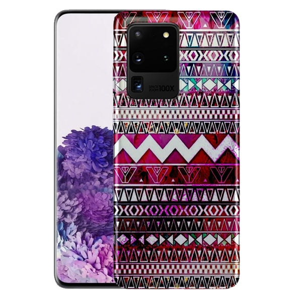Azteque Rouge - Coque motifs Mayas Samsung S20, S20 Plus, S20 Ultra