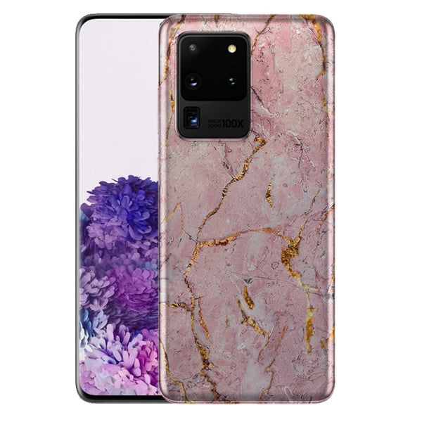 Marbre Rose Gold - Coque de portable pas chere pour Samsung S20, Samsung S20 Plus, Samsung S20 Ultra