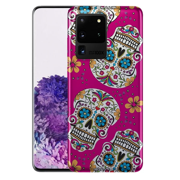 Tête de Mort Mexicaine Rose - Coque de S20, S20 Plus, S20 ultra Samsung
