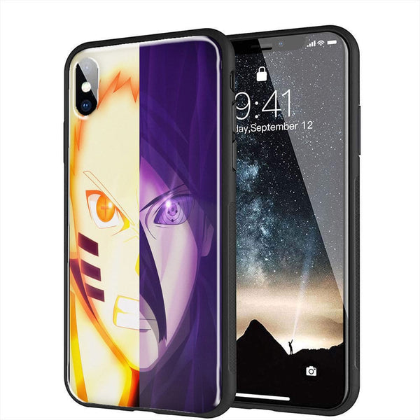 Naruto Vs Sasuke, Coque Bumper pour iPhone X, XR, XS, iPhone 11, iPhone 8 Plus / 7 Plus, iPhone 8 / 7, iPhone SE 2020