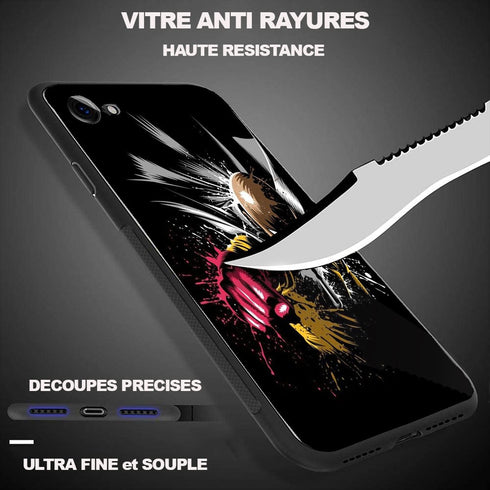 Coque arrière iPhone Plexiglass One Punch Man - Motif Manga