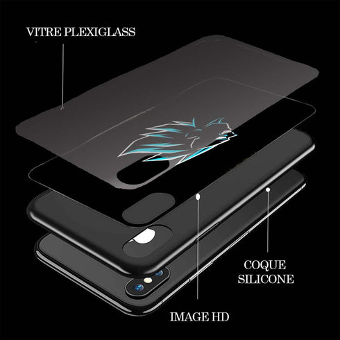 Coque en Plexiglass iPhone Vegeta Blue Tec