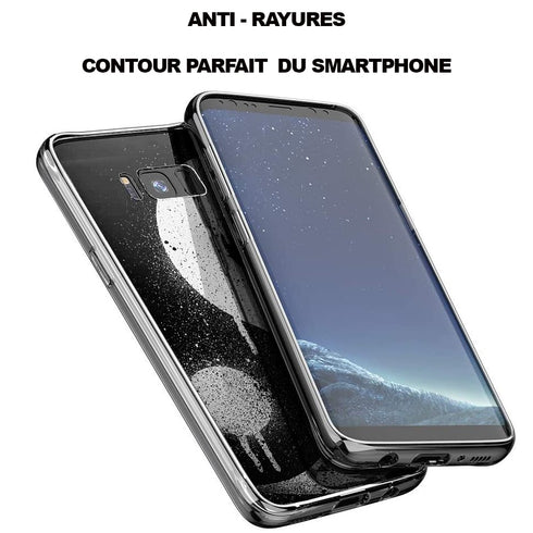 Ying Yang Coque Samsung Galaxy S8 Triangles en Verre Trempé à Metz
