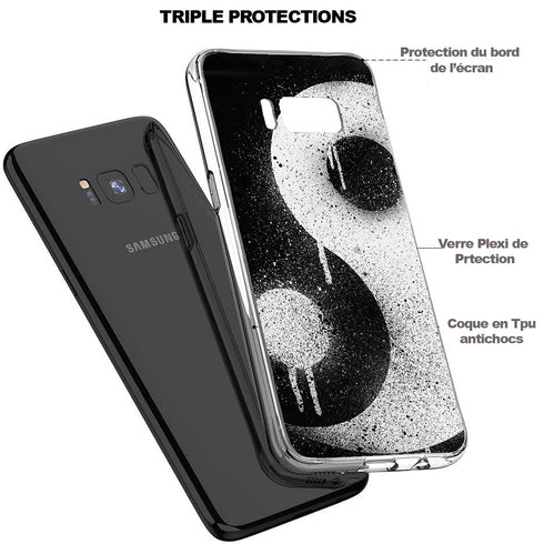 Zen Photo Coque Samsung Galaxy S8 Triangles en Verre Trempé à Besançon