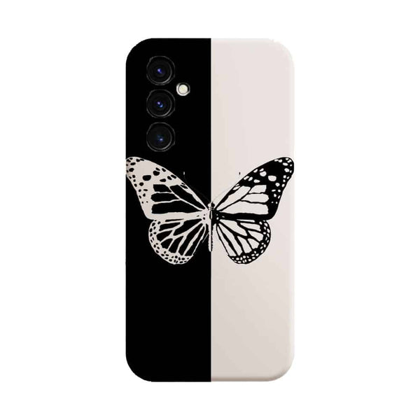 Coque Samsung Galaxy A05S Butterfly Noir et Blanc