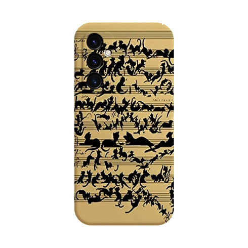 Coque Samsung Galaxy A05S Clef musicale pour chat