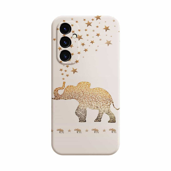 Coque Samsung Galaxy A05S Gatsby gold glitter elephant