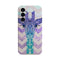 Coque Samsung Galaxy A05S Glitter Girafe Bleu