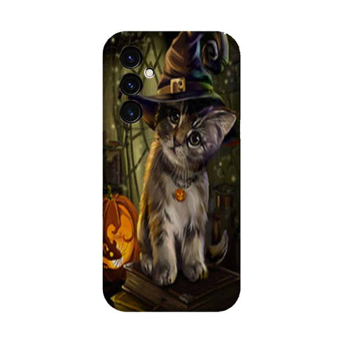 Coque Samsung Galaxy A05S Halloween Cat