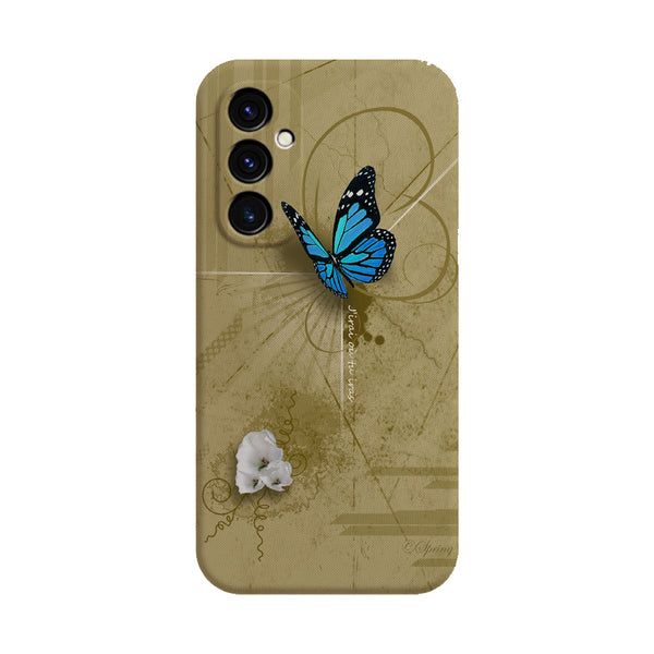 Coque Samsung Galaxy A05S Papillon Bleu