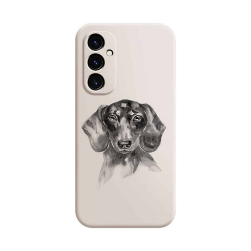 Coque Samsung Galaxy A05S Teckel Black and White