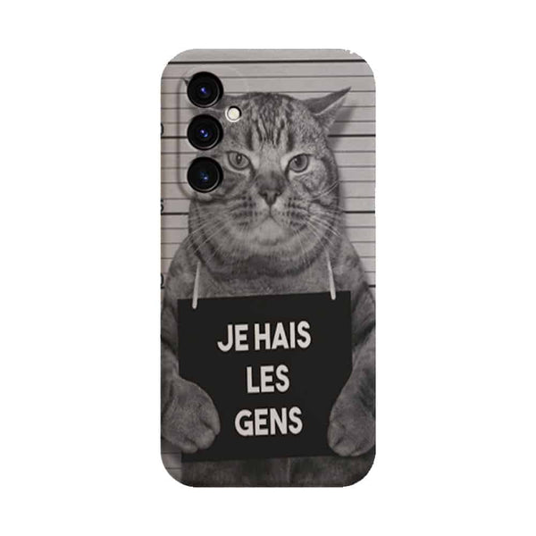 Coque Samsung Galaxy A05S I hate People Jail Cat