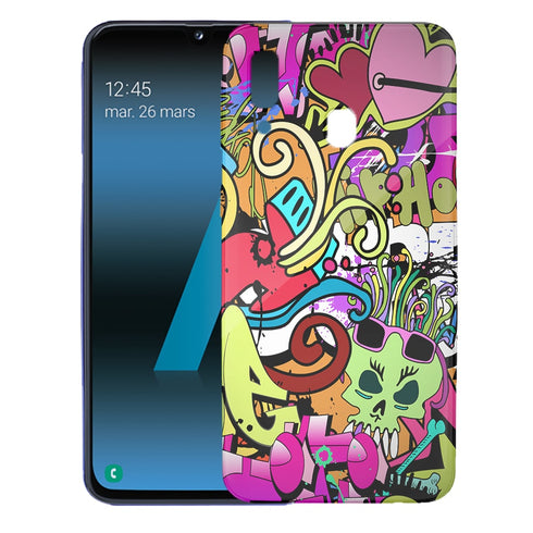 Graffitis Wall | Coque samsung a40 street art | Protection portable en Silicone, Plexi-Glass MaCoquePerso
