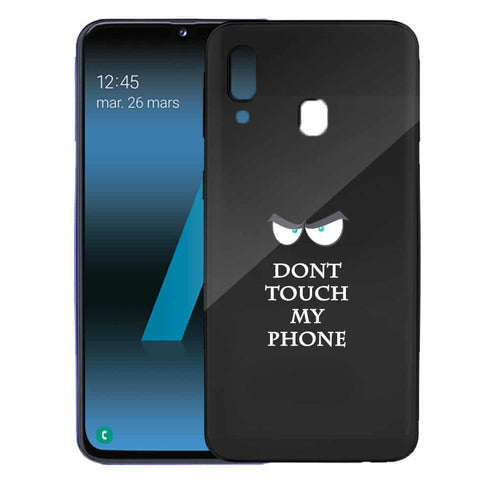 Coque Incassable Plexi Samsung A40 Don't touch My Phone