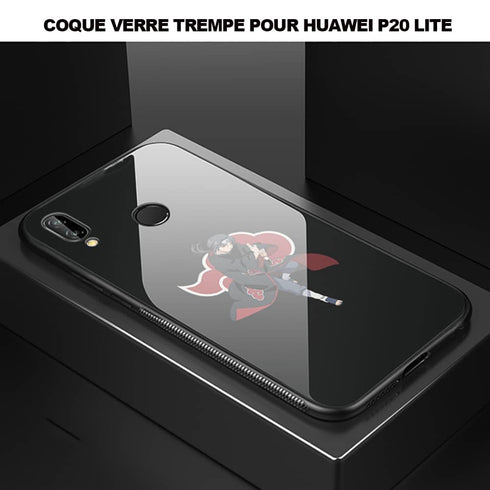 Coque de Verre Itachi Uchiha Akatsuki pour Téléphone Huawei P20 LITE
