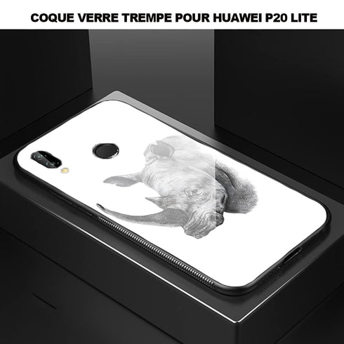 Coque Rhino Shield pour Huawei P20 LITE en Verre Trempé