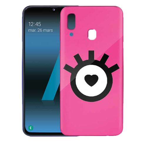 Coque a40 samsung rose en Plexi